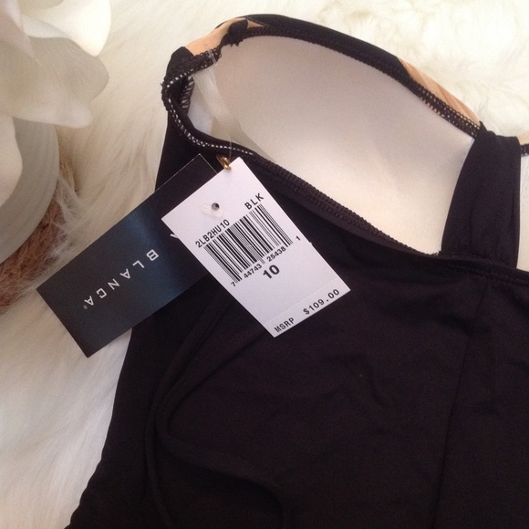LaBlanca Black Tan Animal Print Swimsuit NWT - Picture 6 of 7